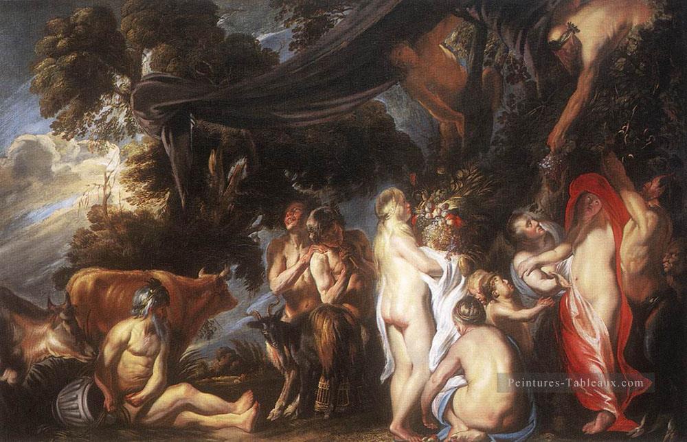 Allégorie de la fécondité baroque flamand Jacob Jordaens Peintures à l'huile